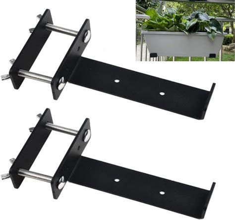 metal corner brackets for planter boxes|railing planter brackets home depot.